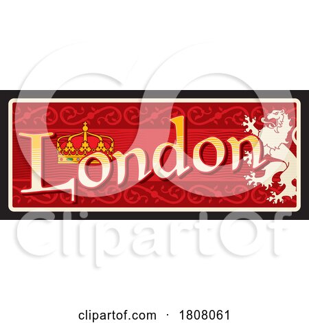 Travel Plate Design for London by Vector Tradition SM