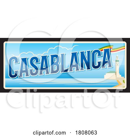 Travel Plate Design for Casablanca by Vector Tradition SM