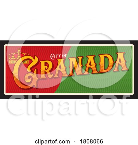Travel Plate Design for Granada by Vector Tradition SM