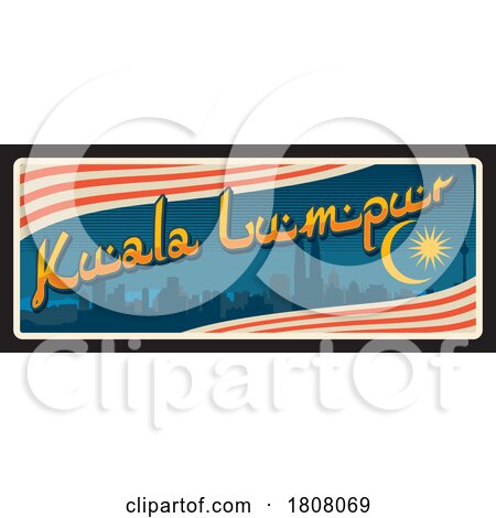 Travel Plate Design for Kuala Lumpur by Vector Tradition SM