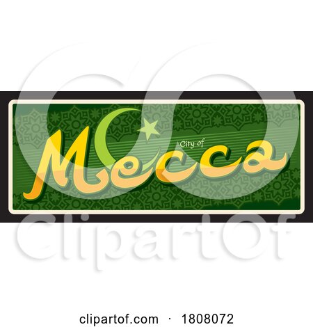Travel Plate Design for Mecca by Vector Tradition SM