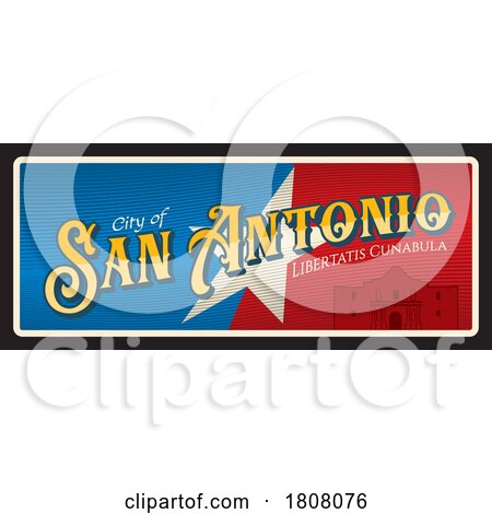 Travel Plate Design for San Antonio by Vector Tradition SM