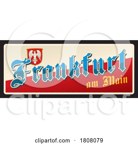 Travel Plate Design for Frankfurt by Vector Tradition SM