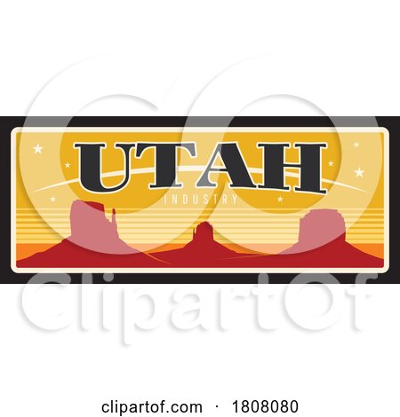 Travel Plate Design for Utah by Vector Tradition SM