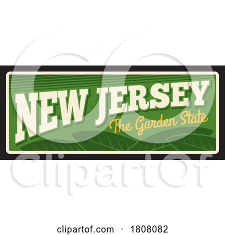 Travel Plate Design for New Jersey by Vector Tradition SM