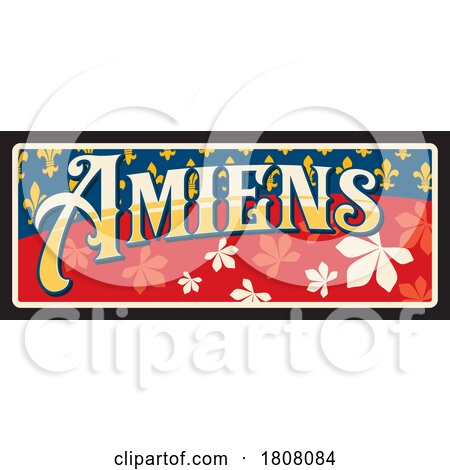 Travel Plate Design for Amiens by Vector Tradition SM