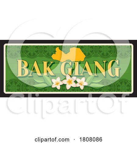 Travel Plate Design for Bak Giang by Vector Tradition SM