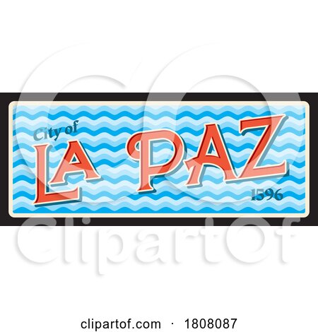 Travel Plate Design for La Paz by Vector Tradition SM