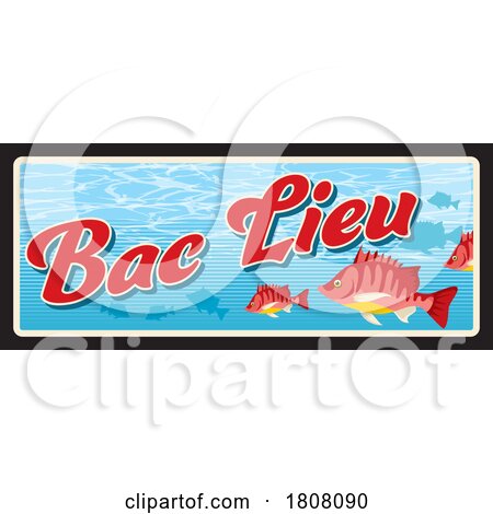 Travel Plate Design for Bac Lieu by Vector Tradition SM