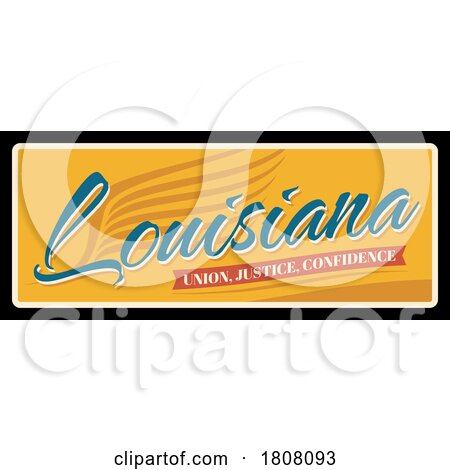 Travel Plate Design for Louisiana by Vector Tradition SM