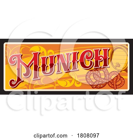 Travel Plate Design for Munich by Vector Tradition SM