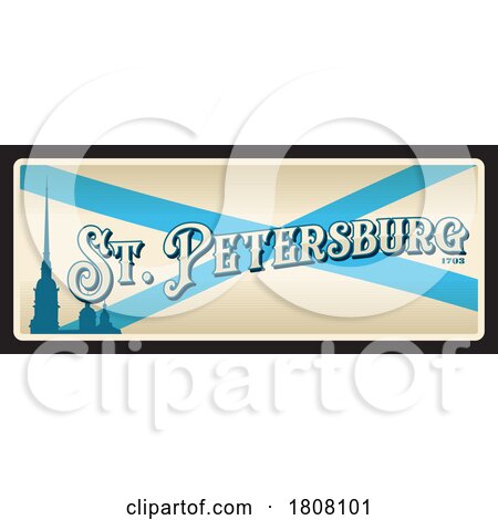 Travel Plate Design for St Petersburg by Vector Tradition SM