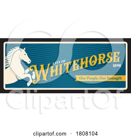Travel Plate Design for Whitehorse by Vector Tradition SM