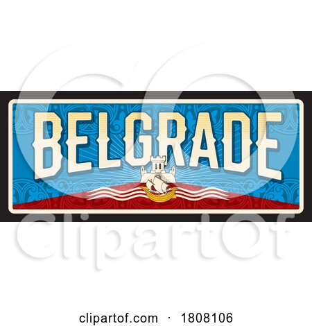 Travel Plate Design for Belgrade by Vector Tradition SM