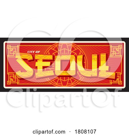 Travel Plate Design for Seoul by Vector Tradition SM