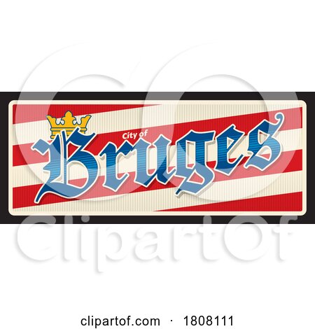 Travel Plate Design for Bruges by Vector Tradition SM