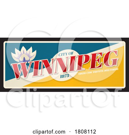 Travel Plate Design for Winnipeg by Vector Tradition SM