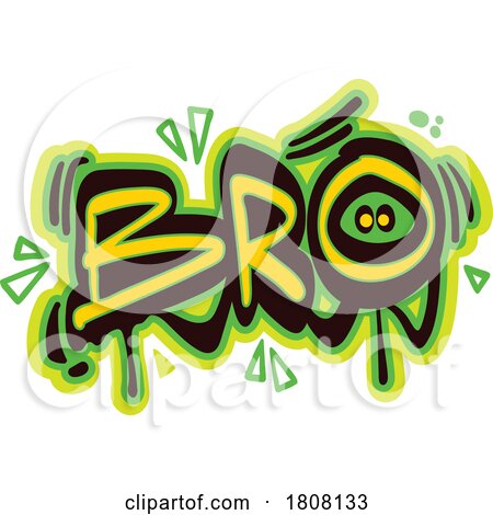 Bro Graffiti Design by Vector Tradition SM