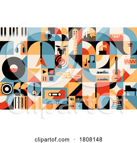 Music Bauhaus Background by Vector Tradition SM