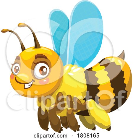 Happy Flying Bee by Vector Tradition SM