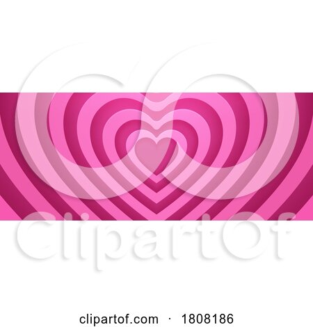 Radiating Love Heart Background by Vector Tradition SM