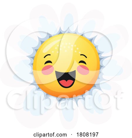 Daisy Flower Mascot by Vector Tradition SM