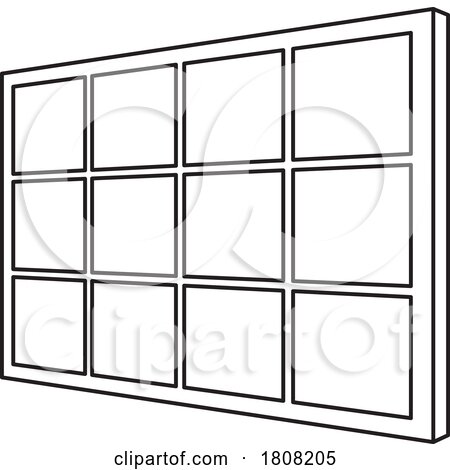 Black and White Glass Block Window by Lal Perera