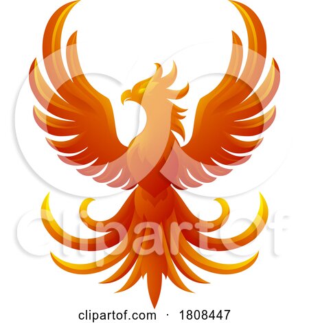 Rising Phoenix Bird by AtStockIllustration