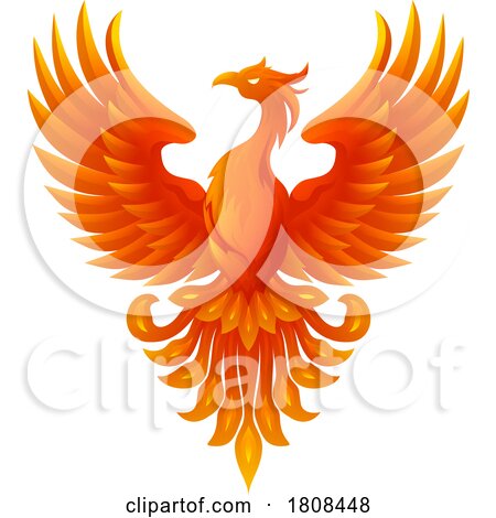 Rising Phoenix Bird by AtStockIllustration