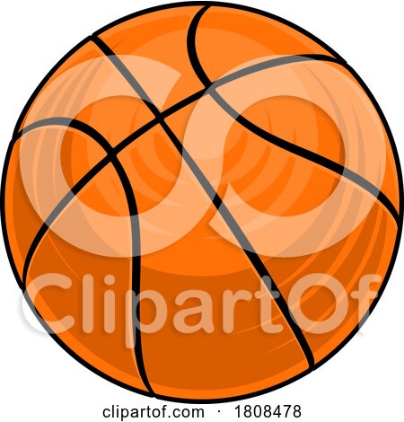Basketball Ball Cartoon Sports Icon Illustration by AtStockIllustration