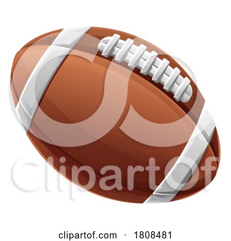 American Football Ball Cartoon Sports Icon by AtStockIllustration