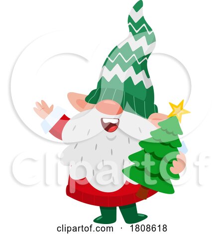 Cartoon Christmas Gnome by Hit Toon