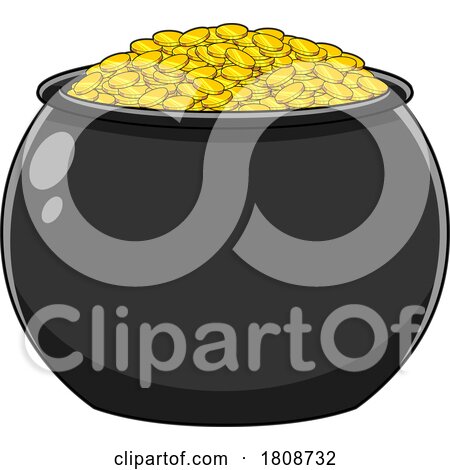 Cartoon Pot of Gold by Hit Toon
