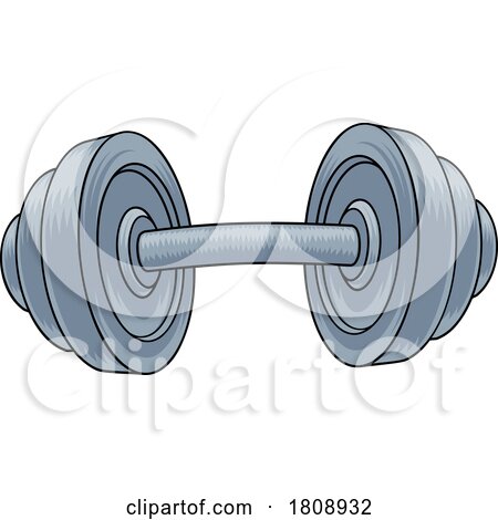 Dumb Bell Gym Weight Weightlifting Dumbbell Icon by AtStockIllustration