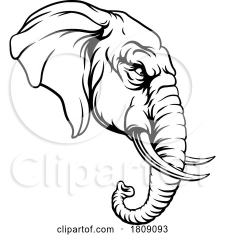 Republican Elephant Election Political Party Icon by AtStockIllustration