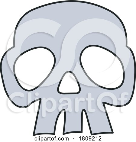 Cartoon Skull Symbol by yayayoyo