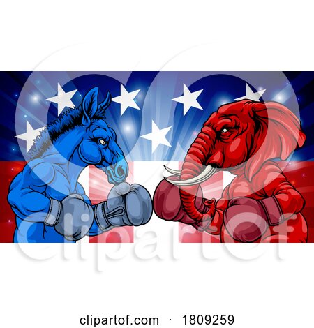 Republican Democrat Election Party Politics by AtStockIllustration