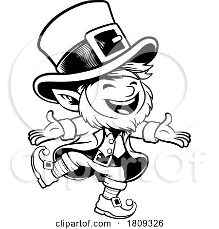 Leprechaun Cute Irish St Patricks Day Cartoon by AtStockIllustration