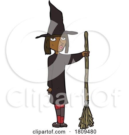 Cartoon Witch by lineartestpilot