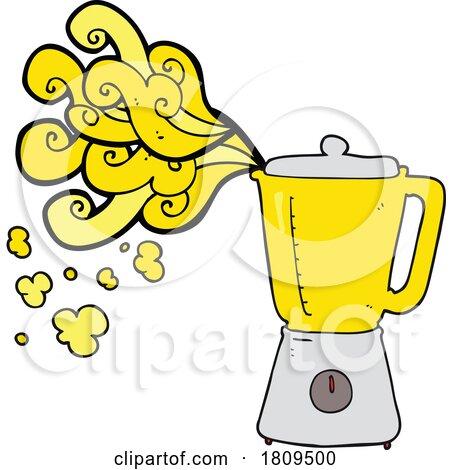 cartoon crazy blender making lemonade by lineartestpilot