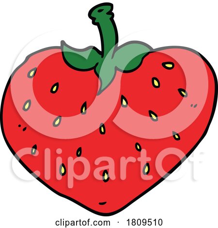 Cartoon Strawberry by lineartestpilot