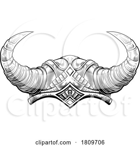 Viking Warrior Helmet by AtStockIllustration