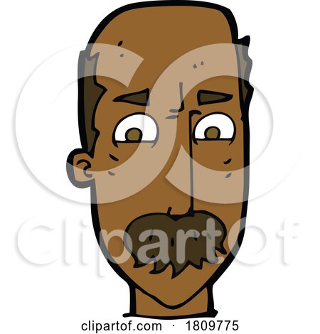 Sticker of a Cartoon Annnoyed Old Man by lineartestpilot
