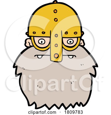 Cartoon Viking Face by lineartestpilot