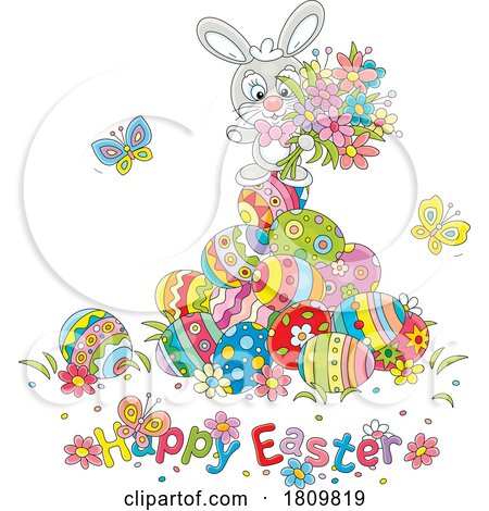 Licensed Clipart Cartoon Happy Easter Design by Alex Bannykh