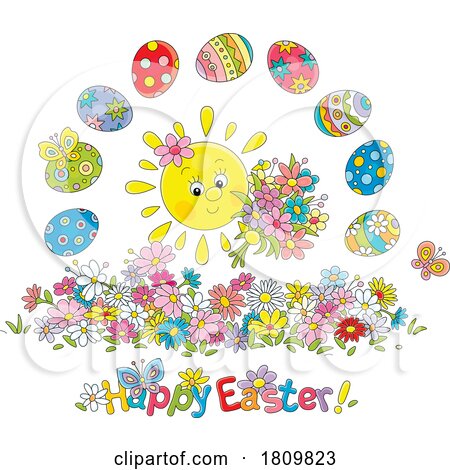 Licensed Clipart Cartoon Happy Easter Design by Alex Bannykh