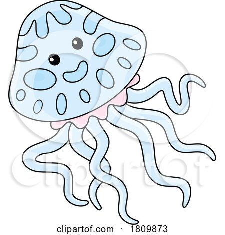 Licensed Clipart Cartoon Jellyfish by Alex Bannykh