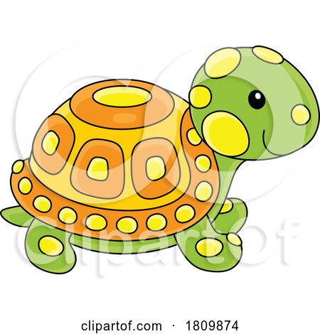 Licensed Clipart Cartoon Toy Tortoise by Alex Bannykh