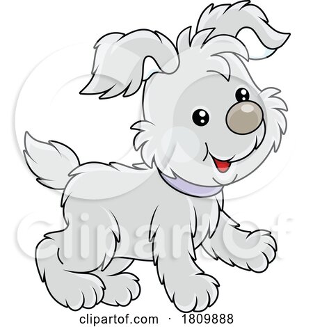 Licensed Clipart Cartoon Happy Puppy by Alex Bannykh