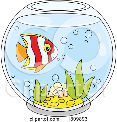 Licensed Clipart Cartoon Pet Fish by Alex Bannykh